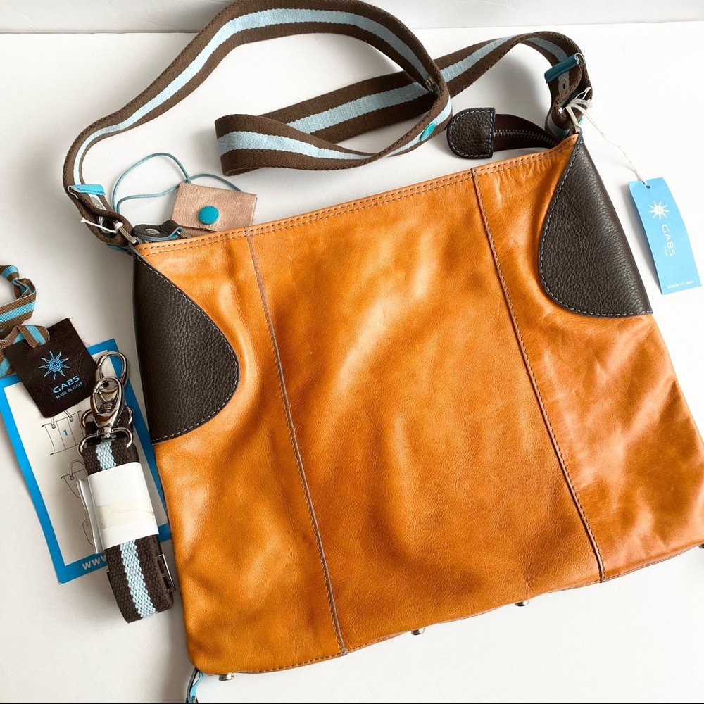 Cabs Italian Convertible Leather Handbag